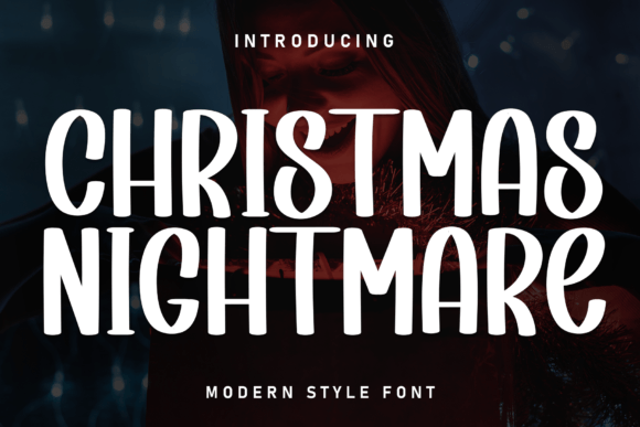 Chrismas Nightmare Typeface for Editorial Design