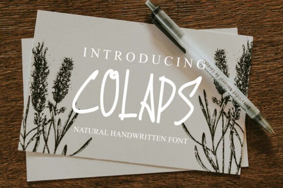 Colaps Typeface: Authentic Handwritten Elegance