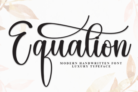 Equation: A Bold Handwritten Font for Makers