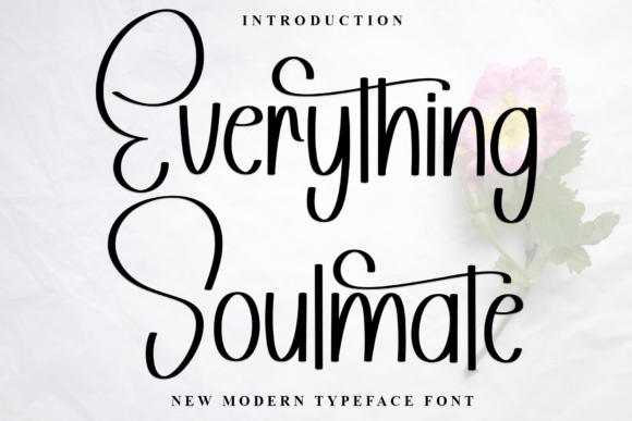 Everything Soulmate: A Stylish Script Font for Makers