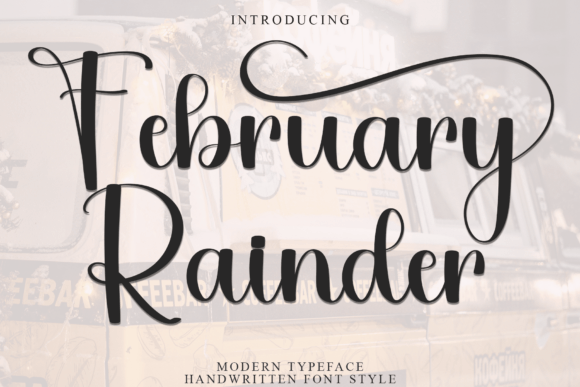 February Rainder: A Soft Script Font for Web Design