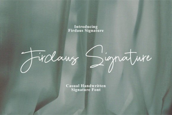 Firdaus Signature Font for Small Business Branding
