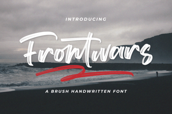 Frontwars Brush Typeface Review for Brand Designers