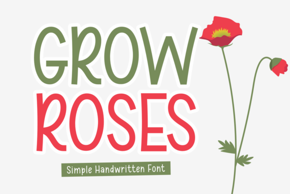 Grow Roses Font for Elegant Small Business Branding