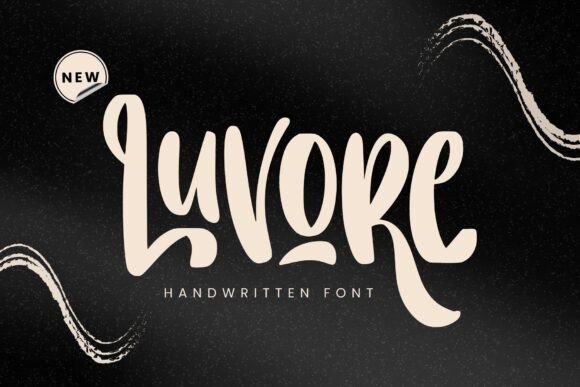 Luvore: A Graceful Script Handwritten Font for Makers