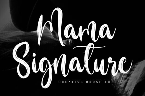 Mama Signature: A Handwritten Font for Editorial Elegance