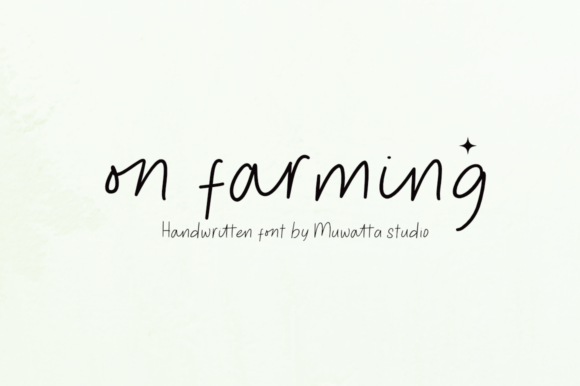 On Farming Typeface for Authentic Campaigns