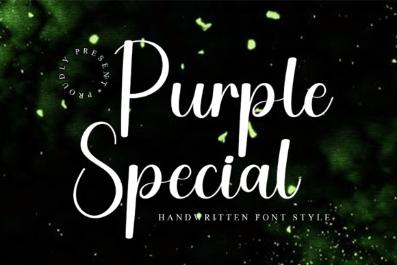 Purple Special: A Sweet Handwritten Font for Web Design