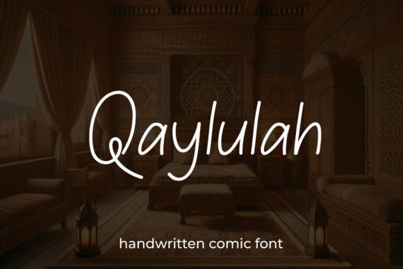 Qaylulah: A Delicate Script Handwritten Font for Makers