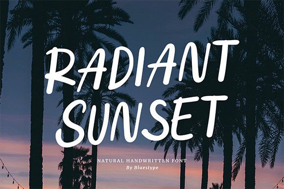 Radiant Sunset: A Handwritten Font for Makers