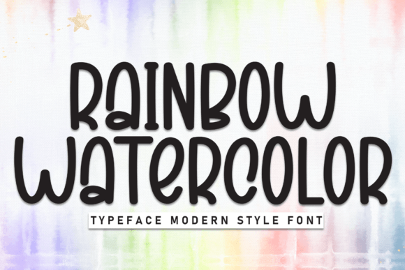 Rainbow Watercolor: A Sweet Handwritten Typeface for Campaigns