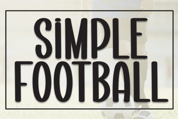 Simple Football Typeface for Clear Campaigns