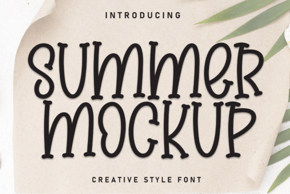 Summer Mockup: A Handwritten Font for Makers