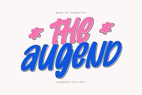 The Augend: A Bold Script Font for Modern Designers